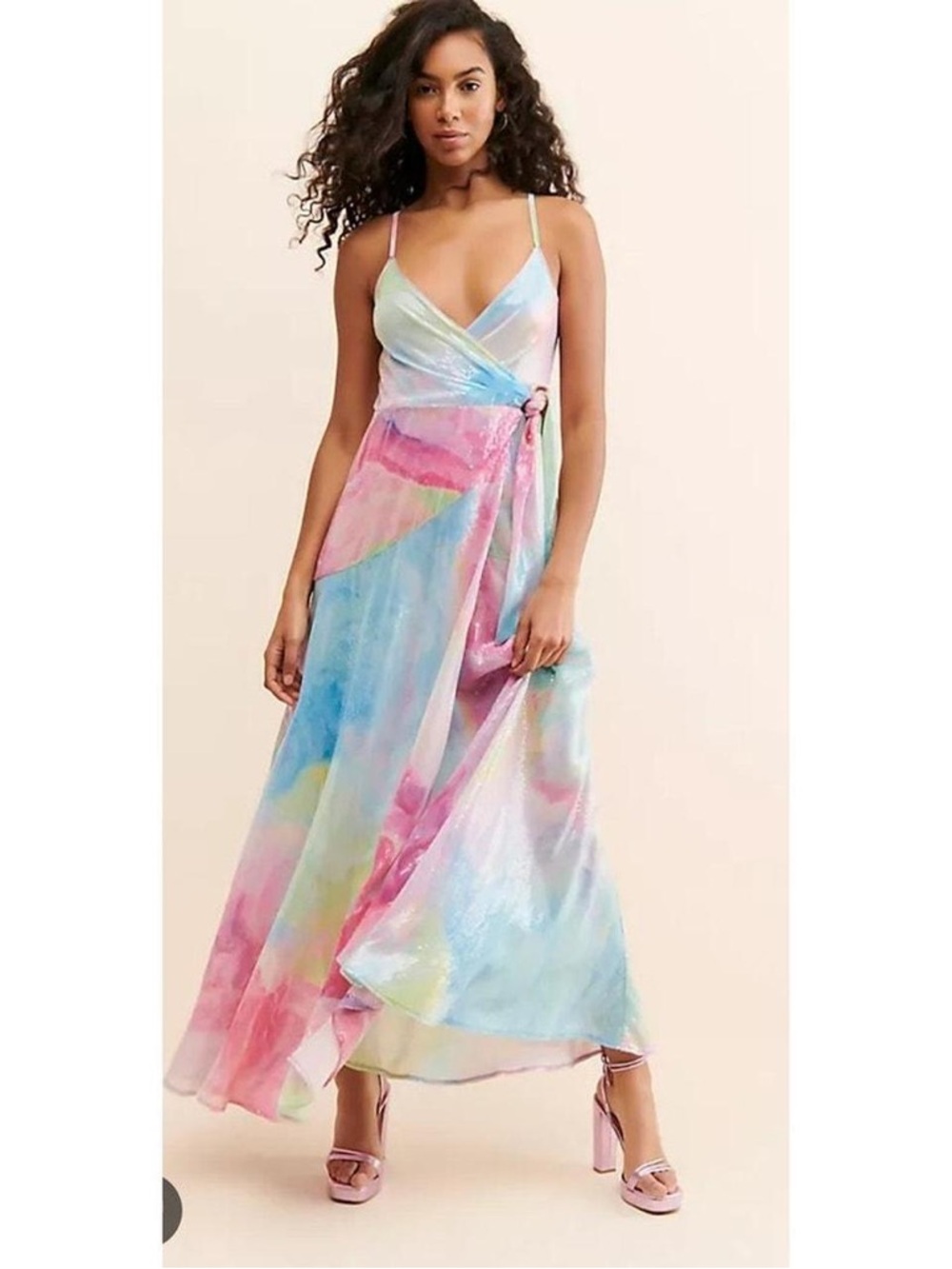 Anthropologie Hutch Alden Rainbow Maxi Dress